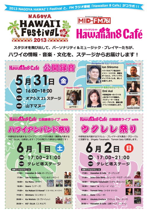 Nagoya Hawaii Festival×Hawaiian 8 cafe　コラボ