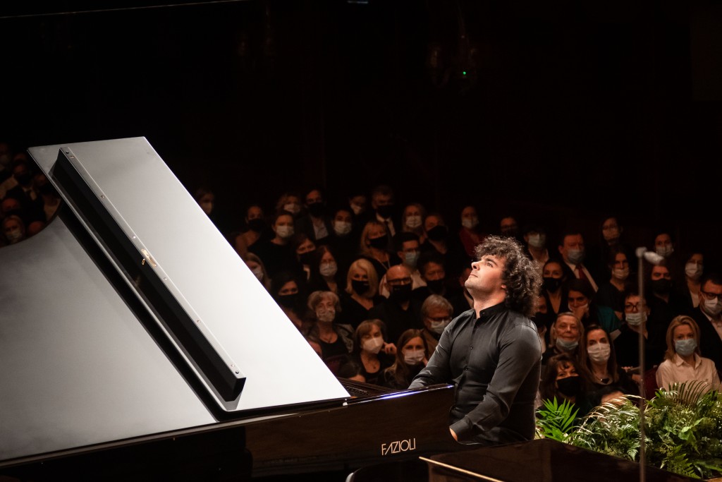 First prize-winners' concert of the 18th Chopin Competition in Warsaw Philharmonic Concert Hall . On pic: Martín García García Photo by: Darek Golik Warsaw, Poland, 22st of October 2021